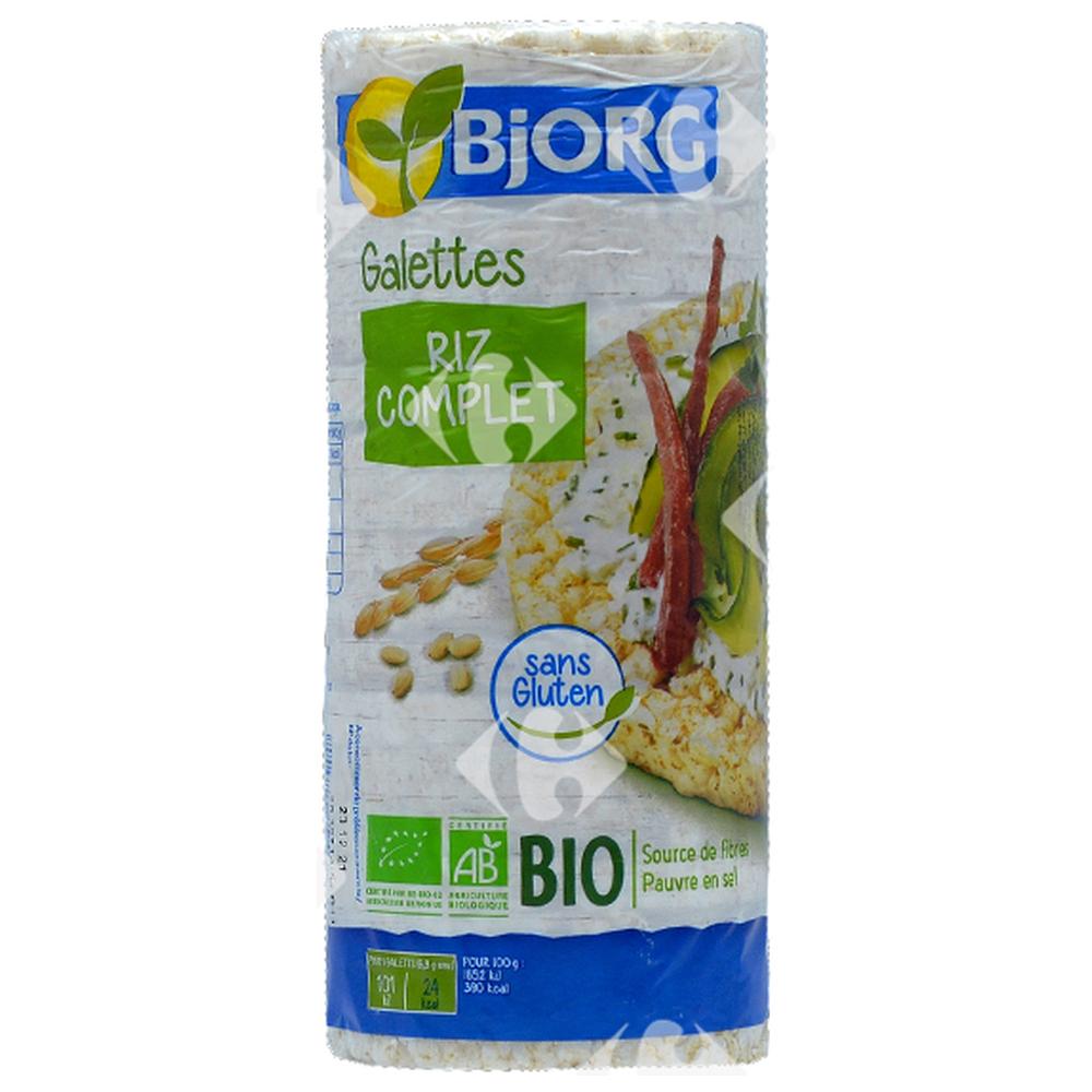 Galettes de Riz Complet et Sans Gluten Bio Bjorg 130g