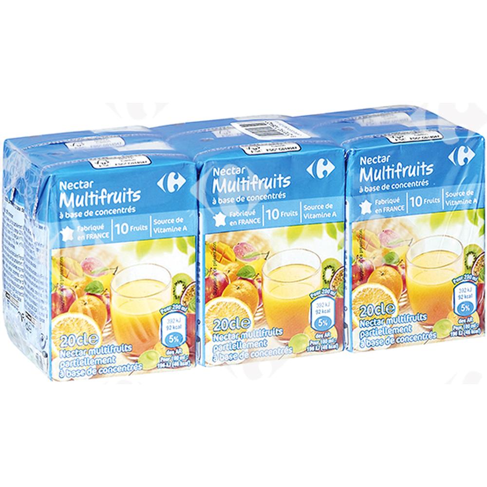 Pack Nectars Multifruits Carrefour 6x20cl