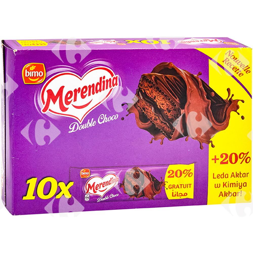 Pack de 10 Génoises Intense Merendina 360g