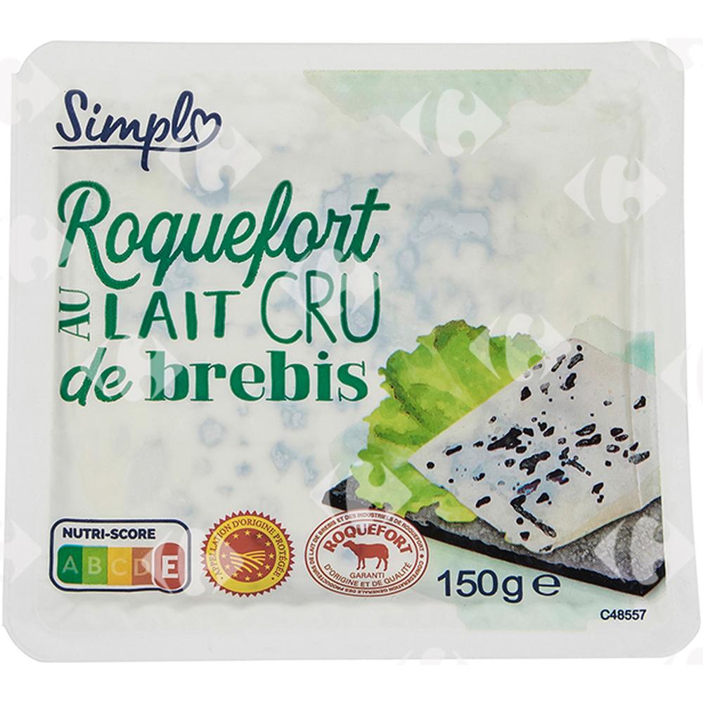 Roquefort en Portion Carrefour Blanc 150g