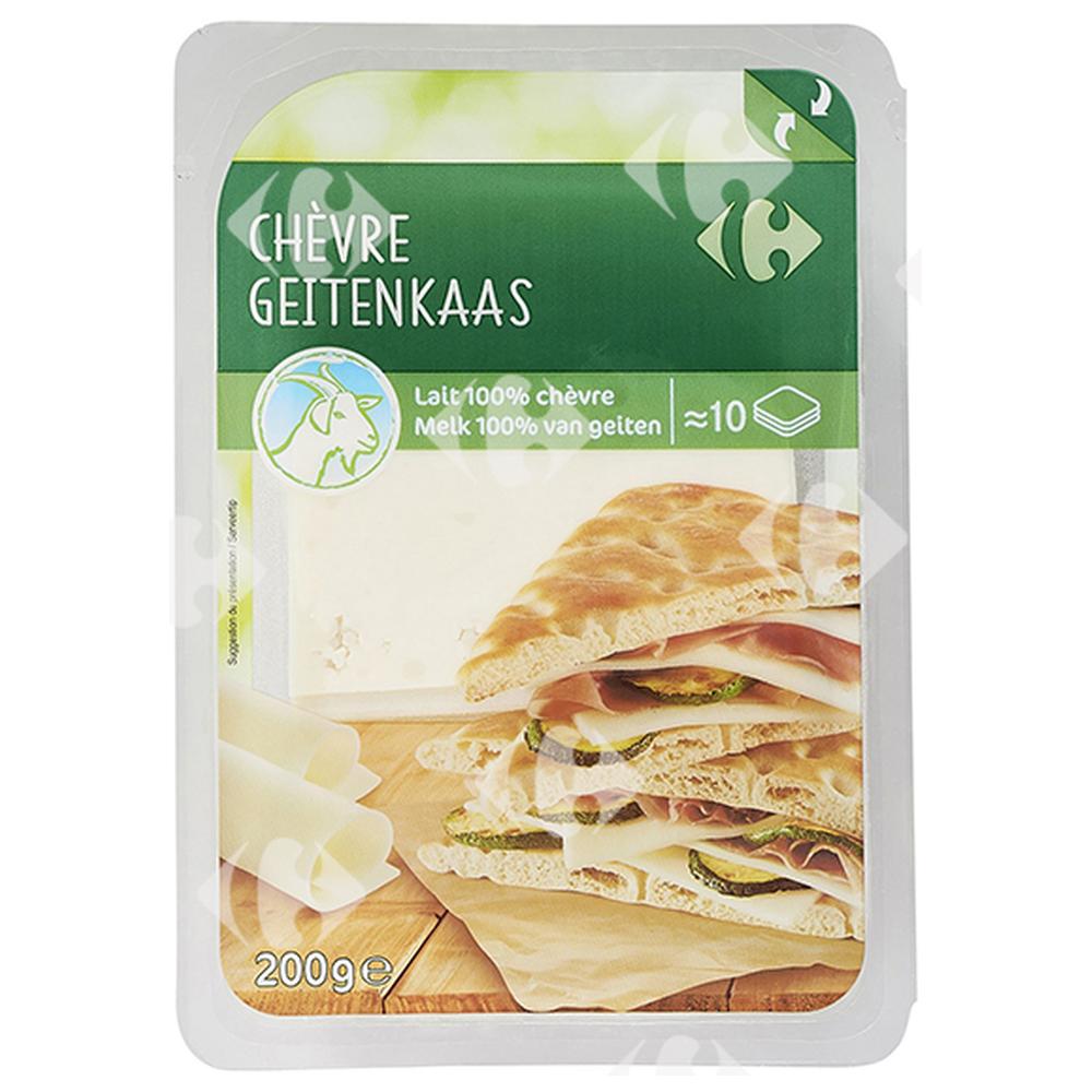 Fromage de Chèvre en tranches Carrefour 200g