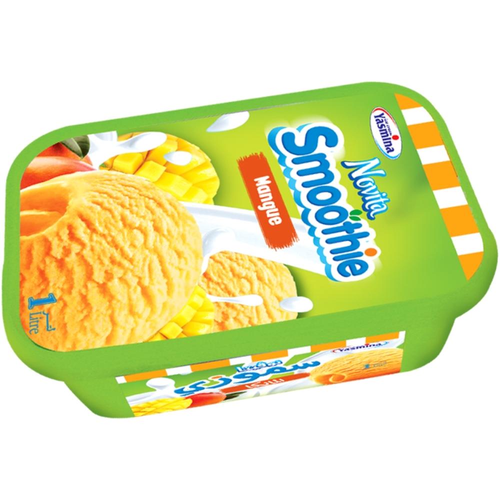 Crème Glacée Smoothie Mangue en Bac Novita 1L