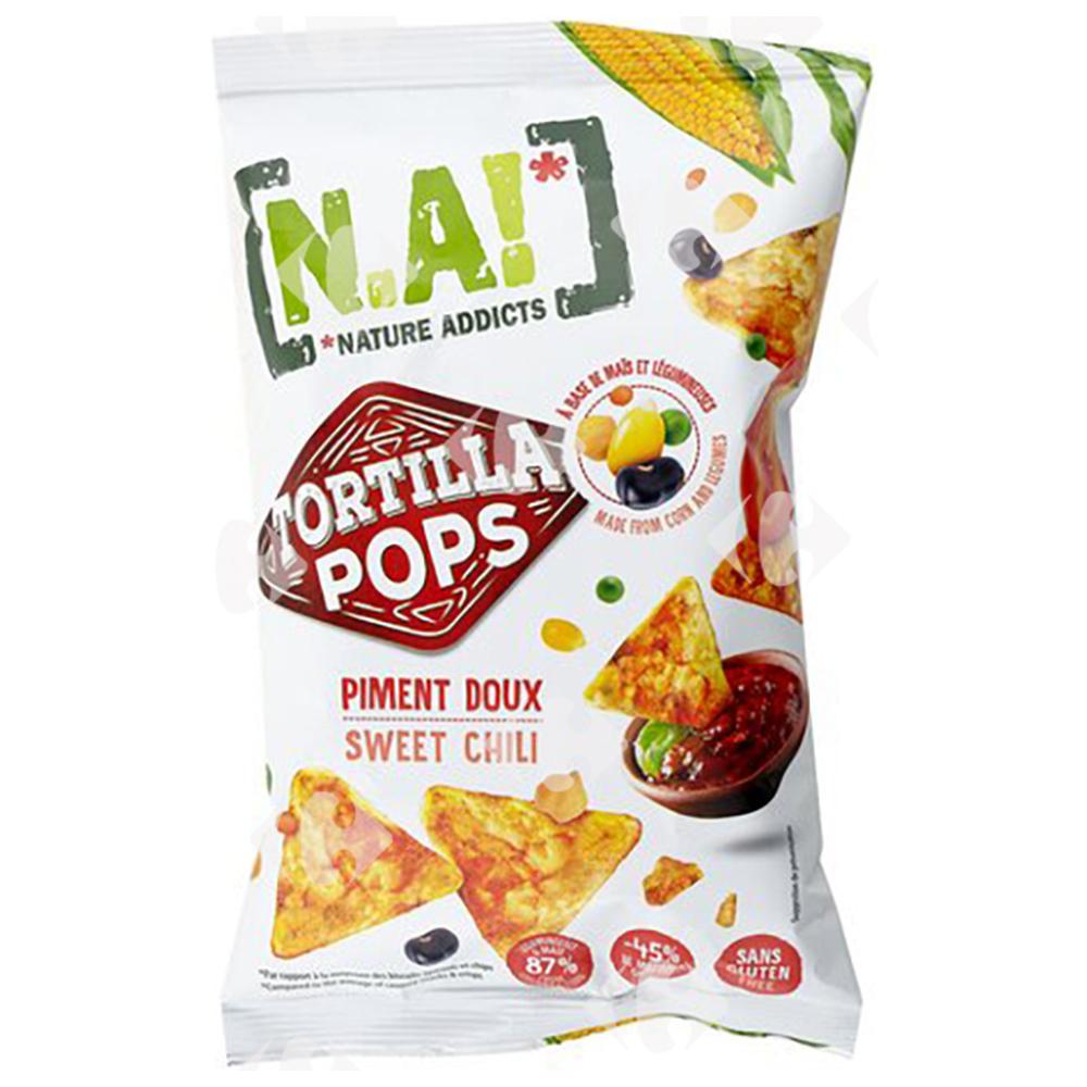 [669281] Chips Tortilla Pops Sweet Chili Nature Addict 80g
