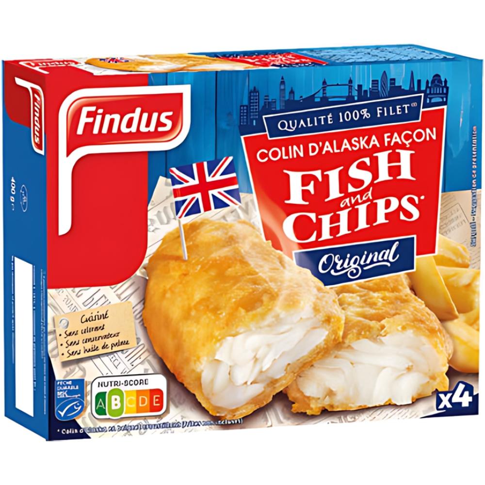 Filet de Colin Façon Fish and Chips Findus 400g