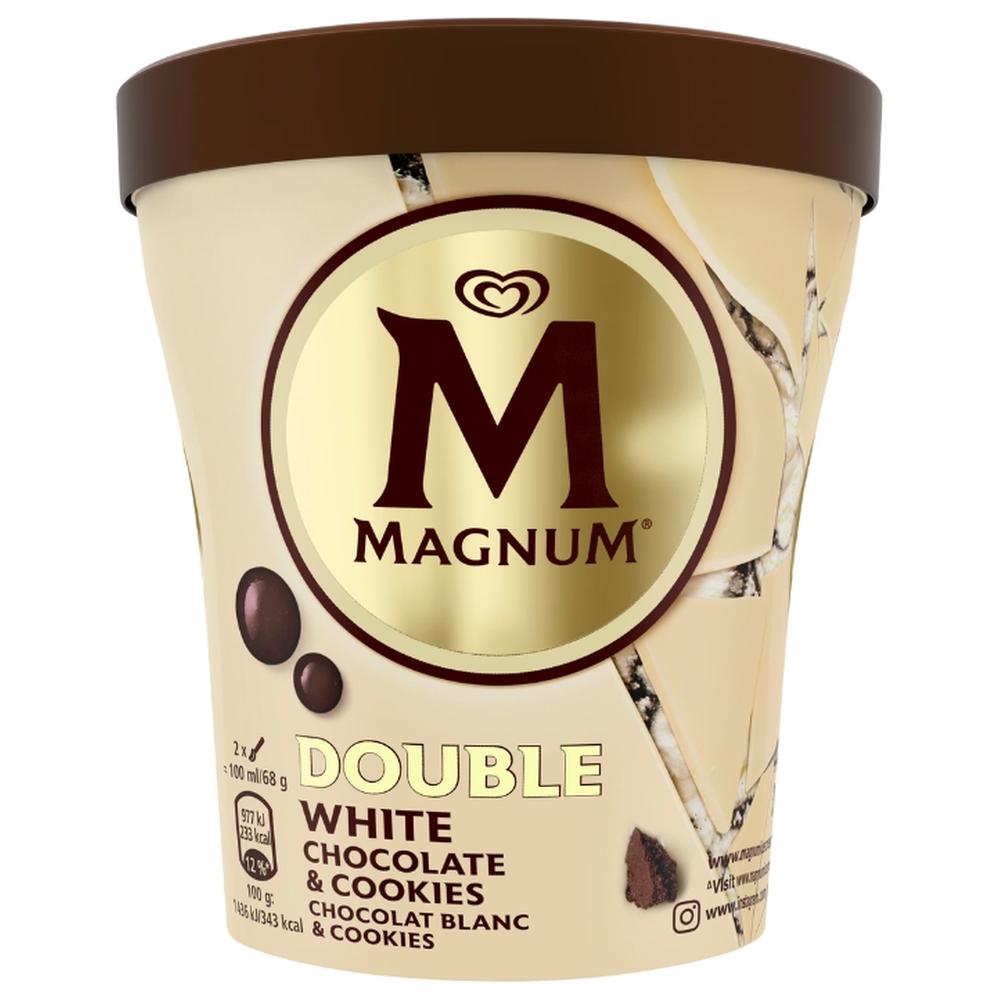 [703397] Pot de Glace Chocolat Blanc et Cookies Magnum 440ml