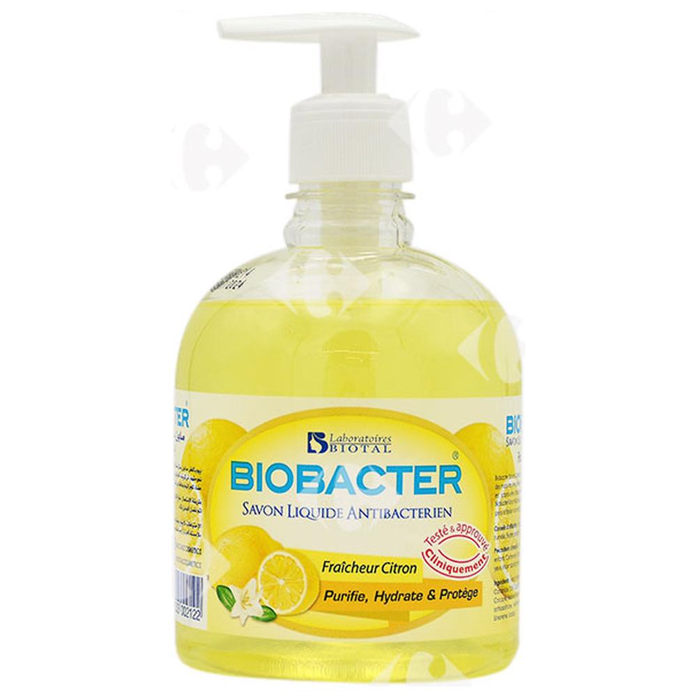 [555871] Savon Liquide Antibactérien au Citron Biobacter 500ml