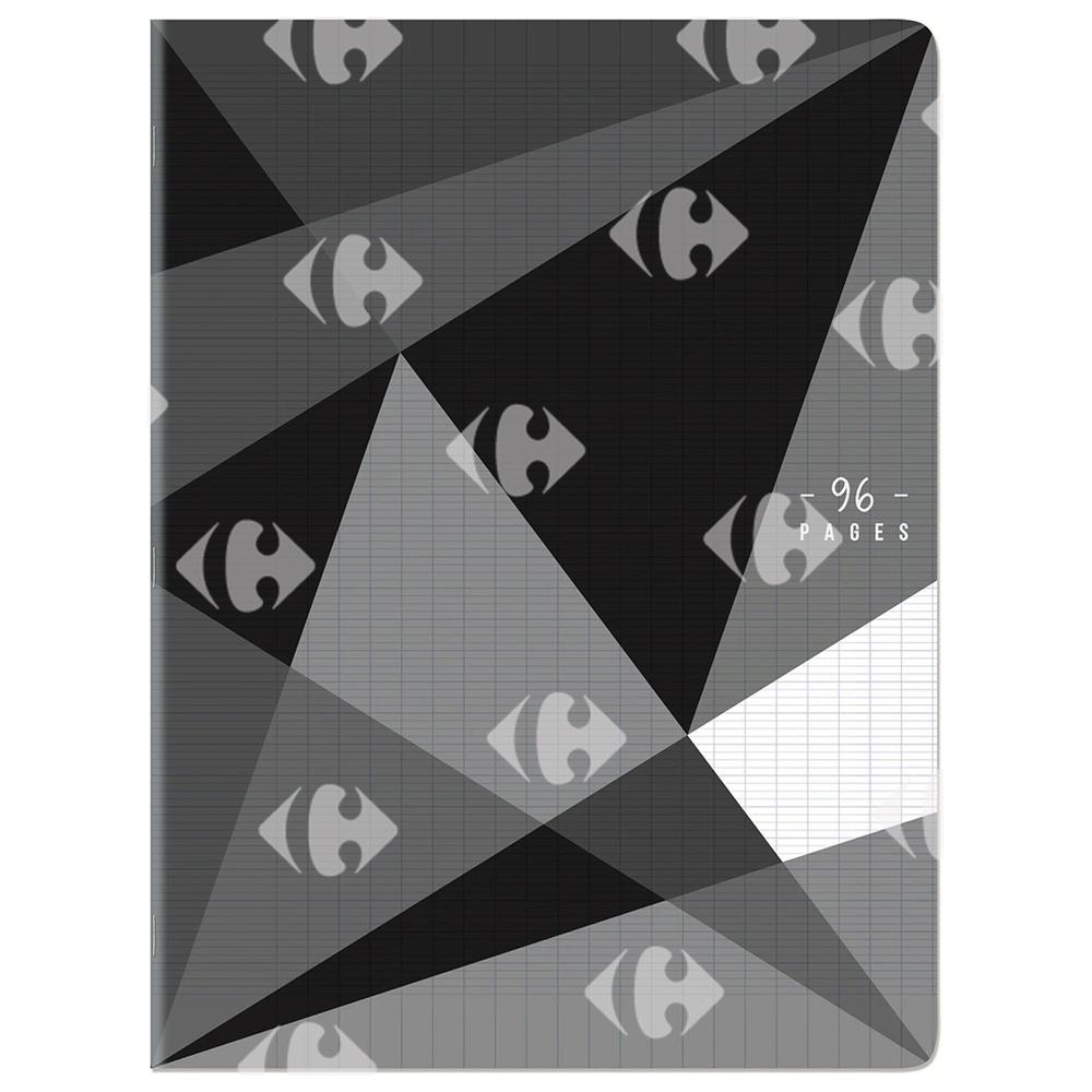 Cahier Séyès Noir Carrefour 24x32cm 96 pages