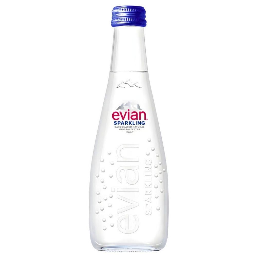 [715643] Eau Gazeuse Evian Verre 33CL