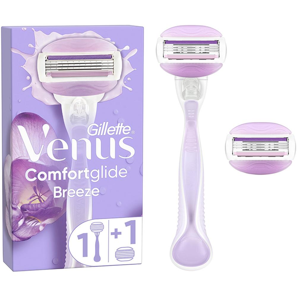 [664796] Rasoir Système Comfort Glide Breeze Venus 3 lames + 1 Rasoir + 1 Recharge