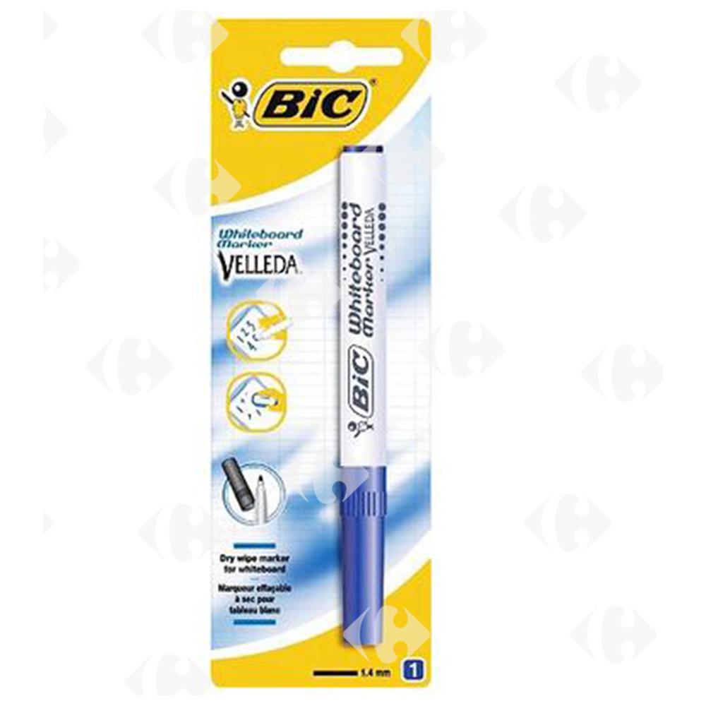 [216222] Marqueur effaçable Pointe Medium Bleu Velleda 1741 BIC 2 pièces