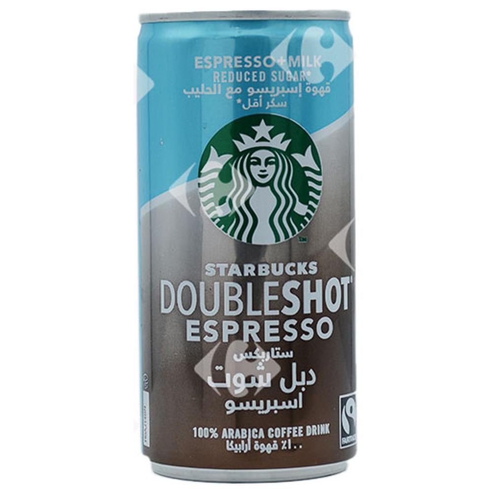 Café Glacé Espresso sans Sucre Doubleshot Starbucks 20cl