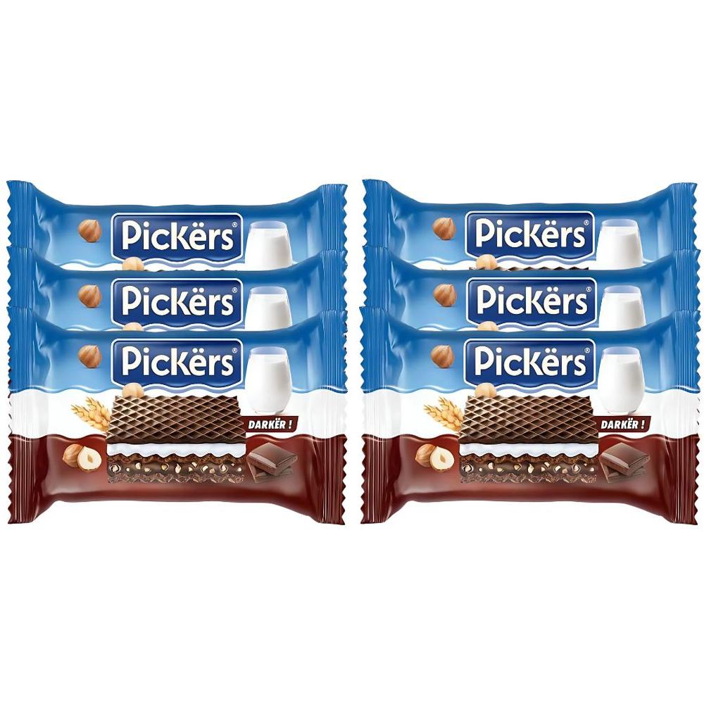 Pack Gaufrettes Choco Noir & Lait Pickers 6 unités 25g