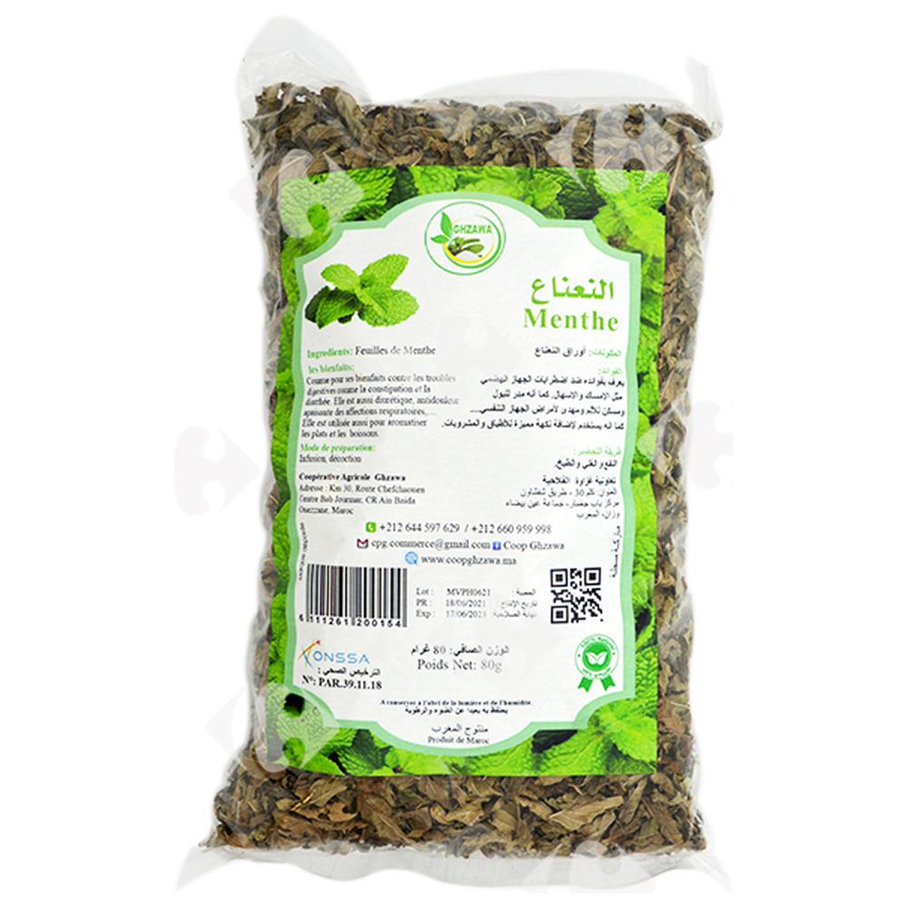 [576597] Plantes Sechées Menthe Ghzaoua 80g