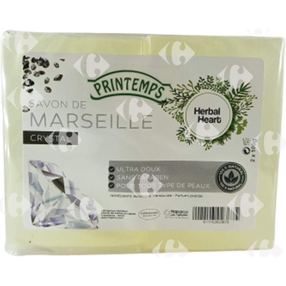 [696298] Savon de Marseille Printemps Cristal 2 unités