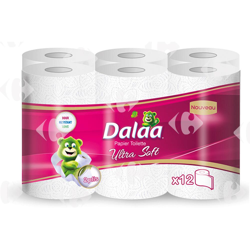 [411732] Papier Hygiénique 2 Plis Dalaa 12 rouleaux