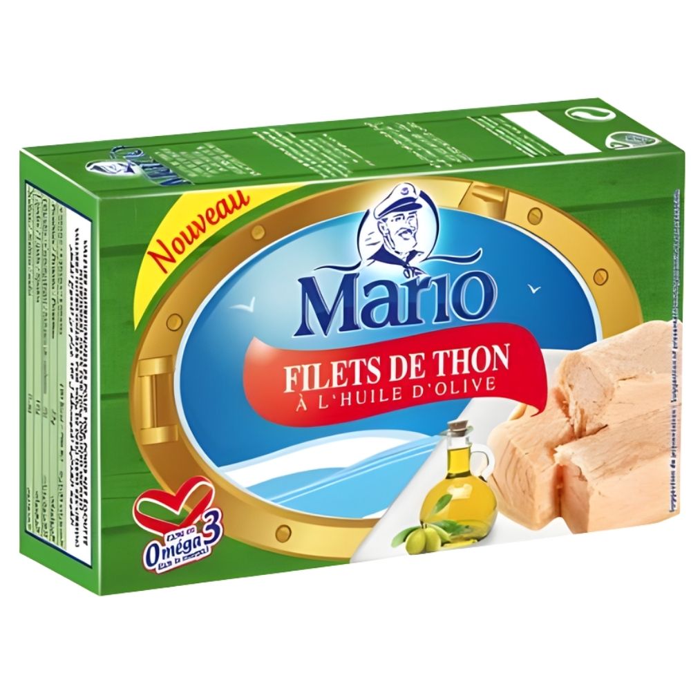 [594181] Conserve de Filets de Thon à l'Huile d'Olive Mario 125g