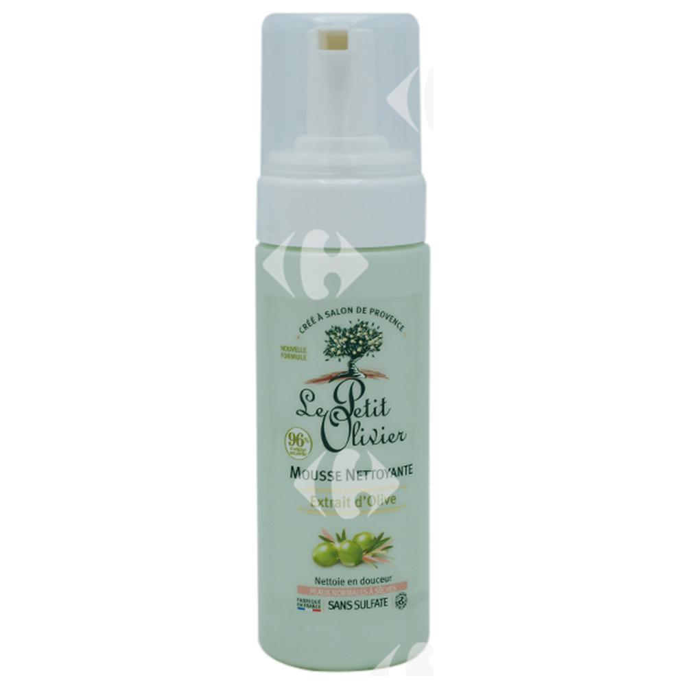 [668357] Mousse nettoyante Peau normale à sèche Le Petit Olivier 100ml.