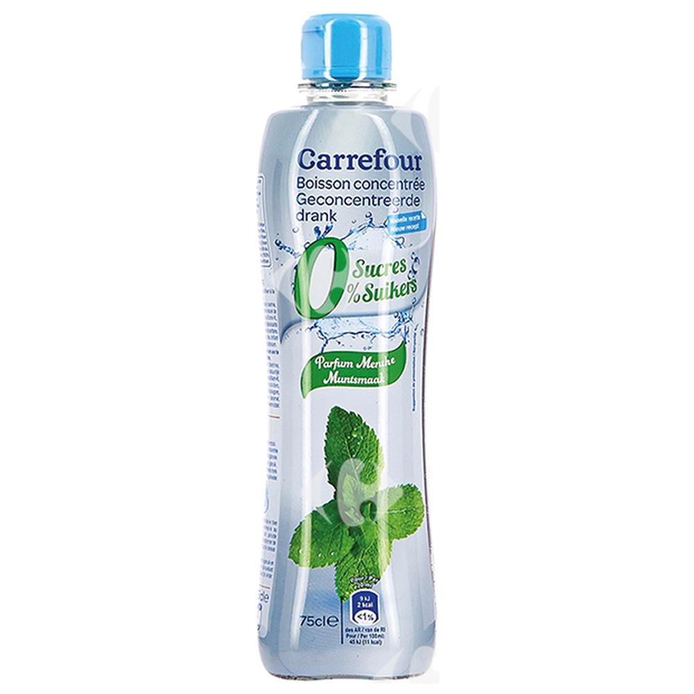 [571221] Sirop de Menthe 0% Sucre Carrefour 75cl