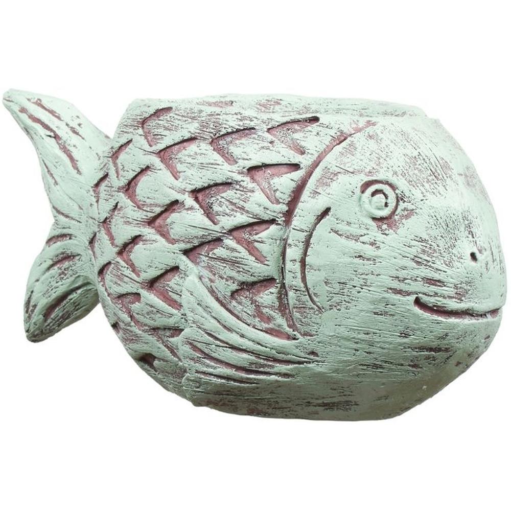 [716437] Poisson en Bois Kasa 14x14cm