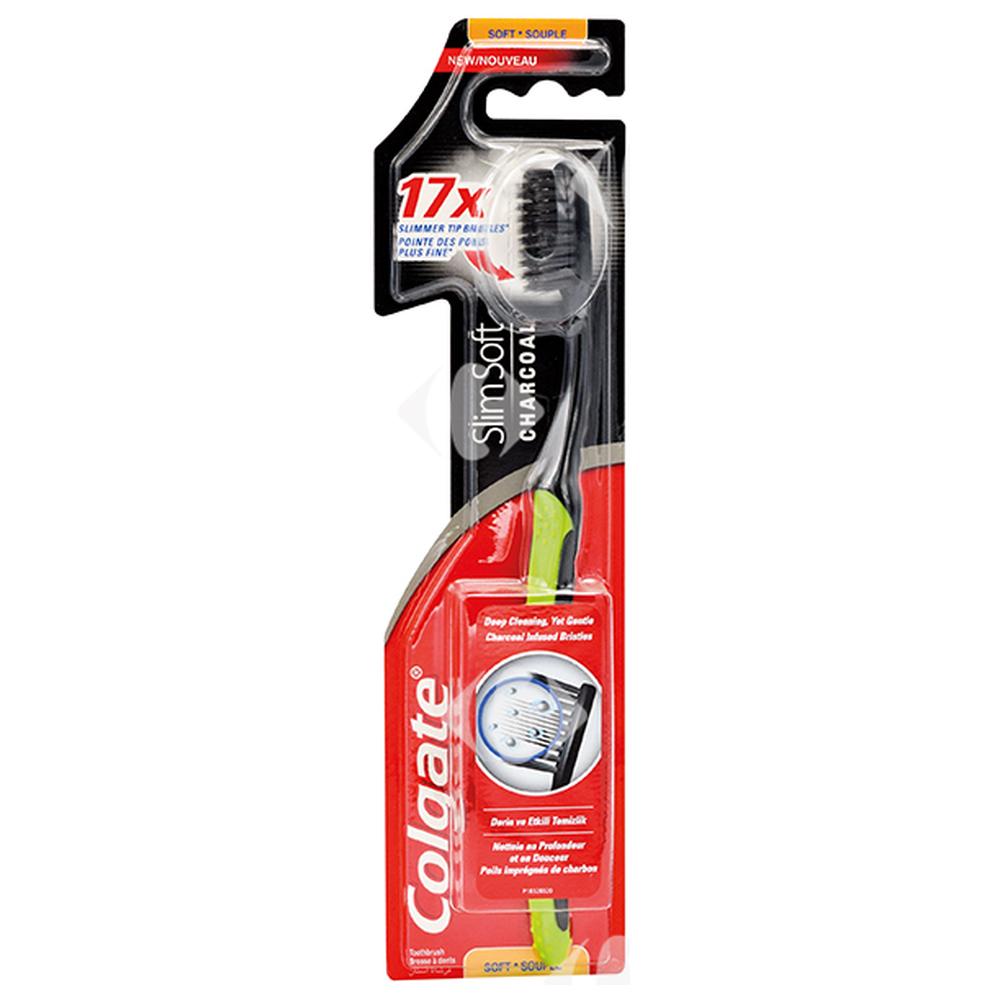 Brosse à Dents Slim Soft Charcoal Colgate 1 unité