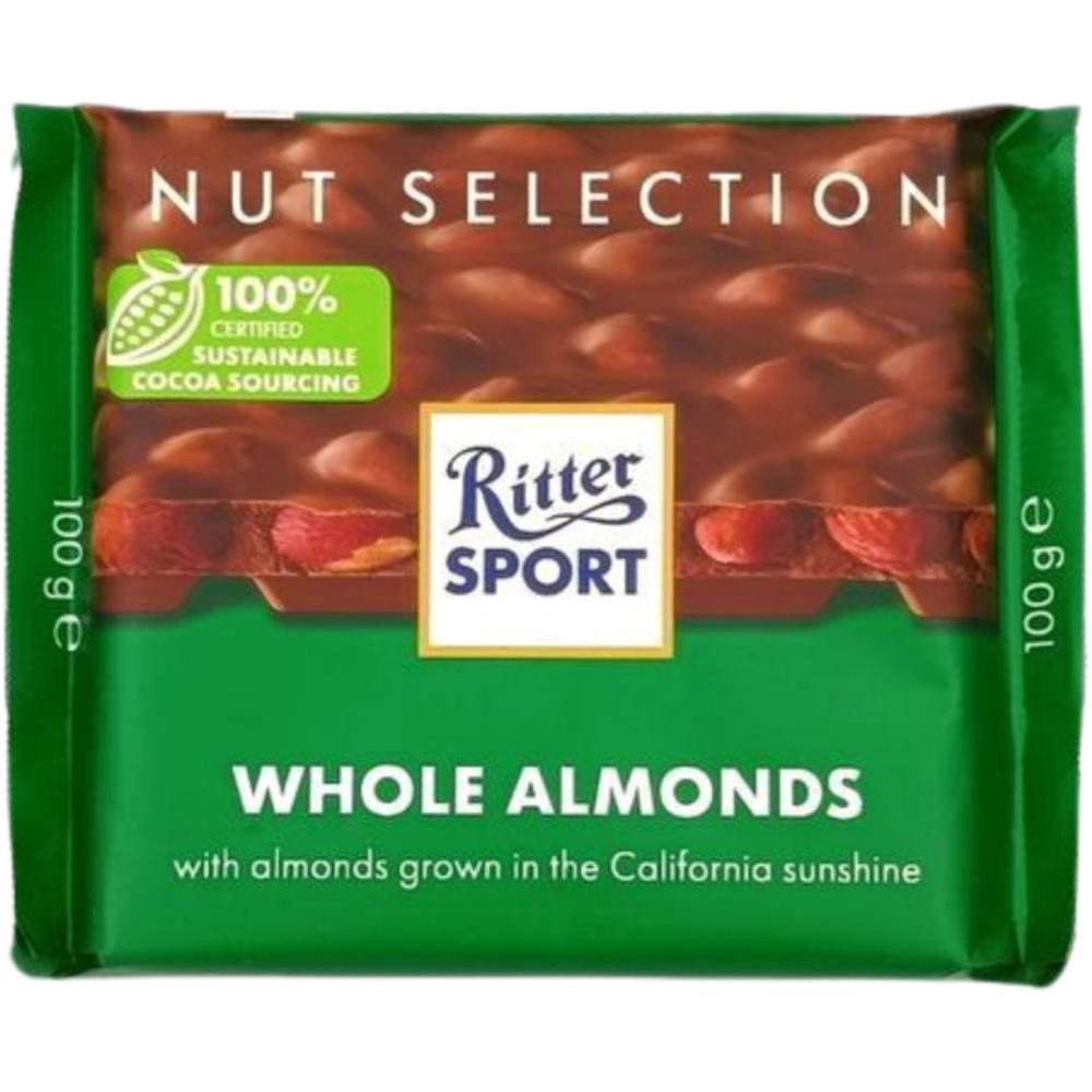 [5442] Tablette de Chocolat au Lait aux Amandes Ritter Sport 100g