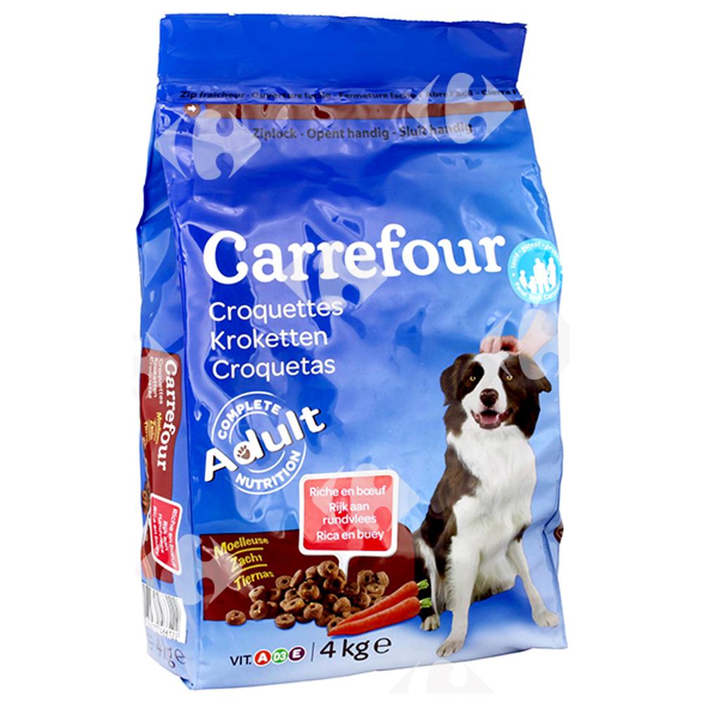 Croquettes au Boeuf pour Chiens Adultes Carrefour 4kg