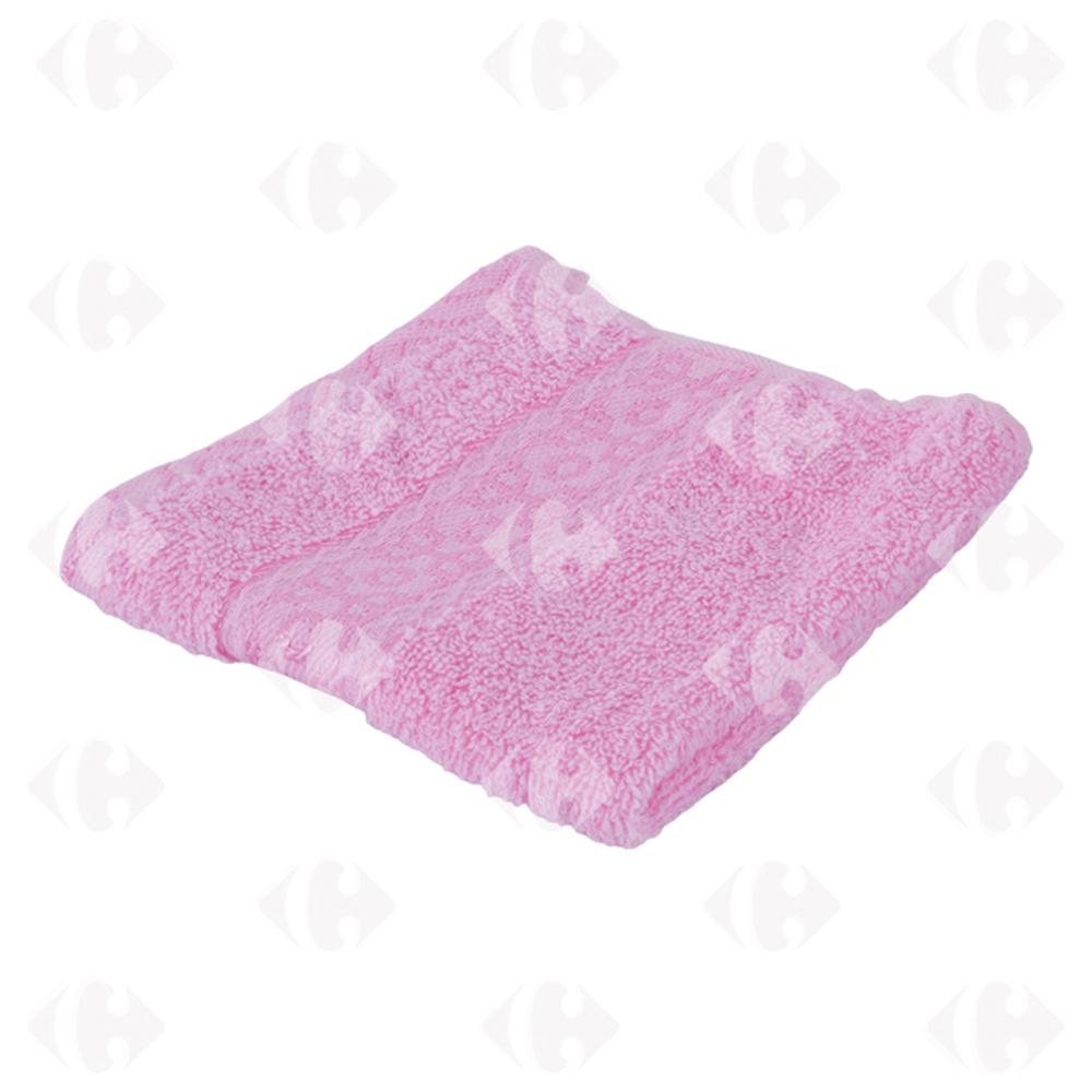 Serviette Carrée Rose Bonbon 30x30cm.