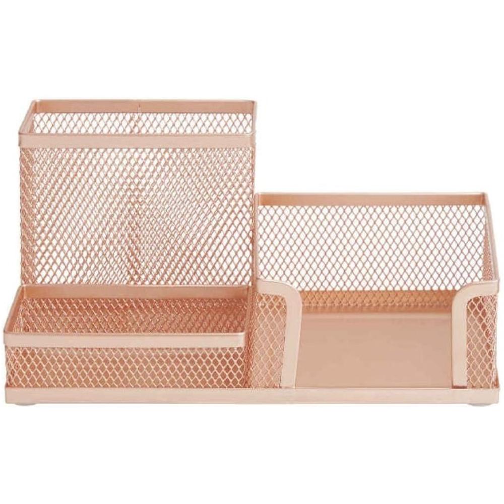 Organisateur de bureau en or rose
