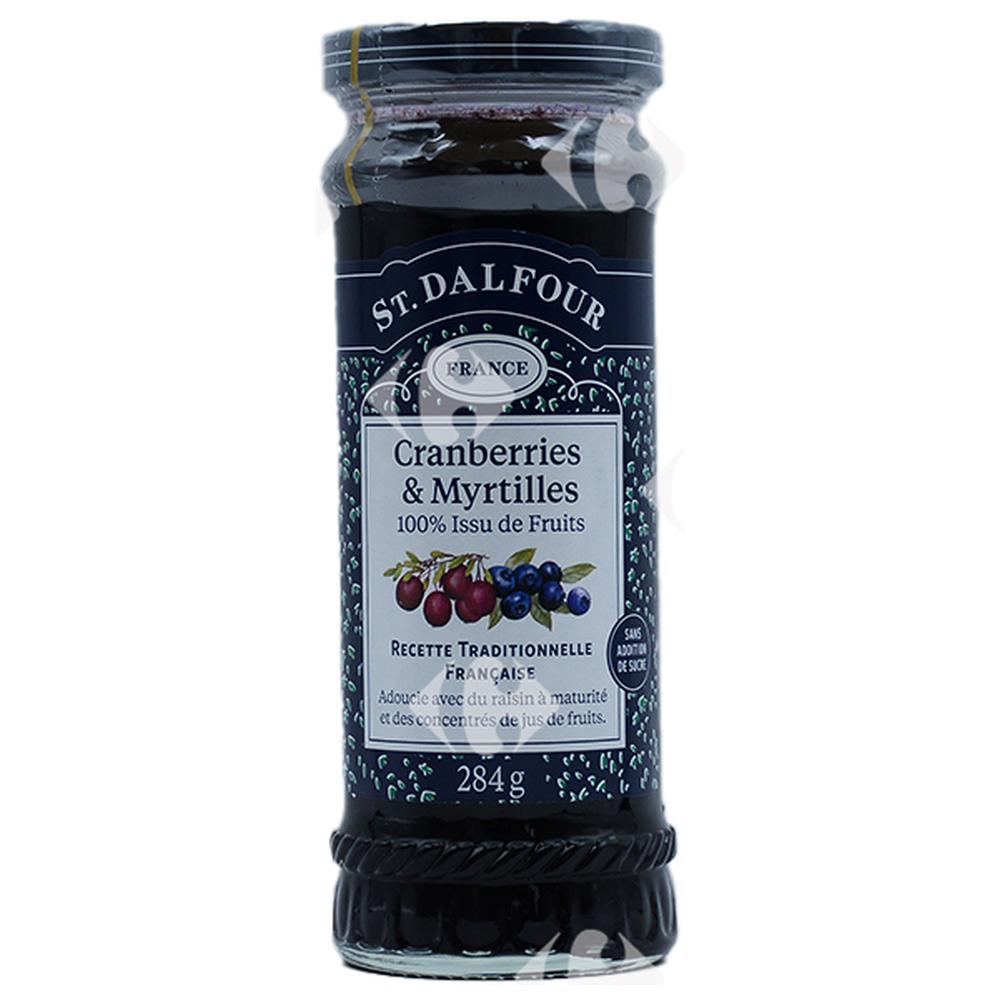 [419142] Confiture Airelle et Myrtille Sans Sucre Saint Dalfour 284g.