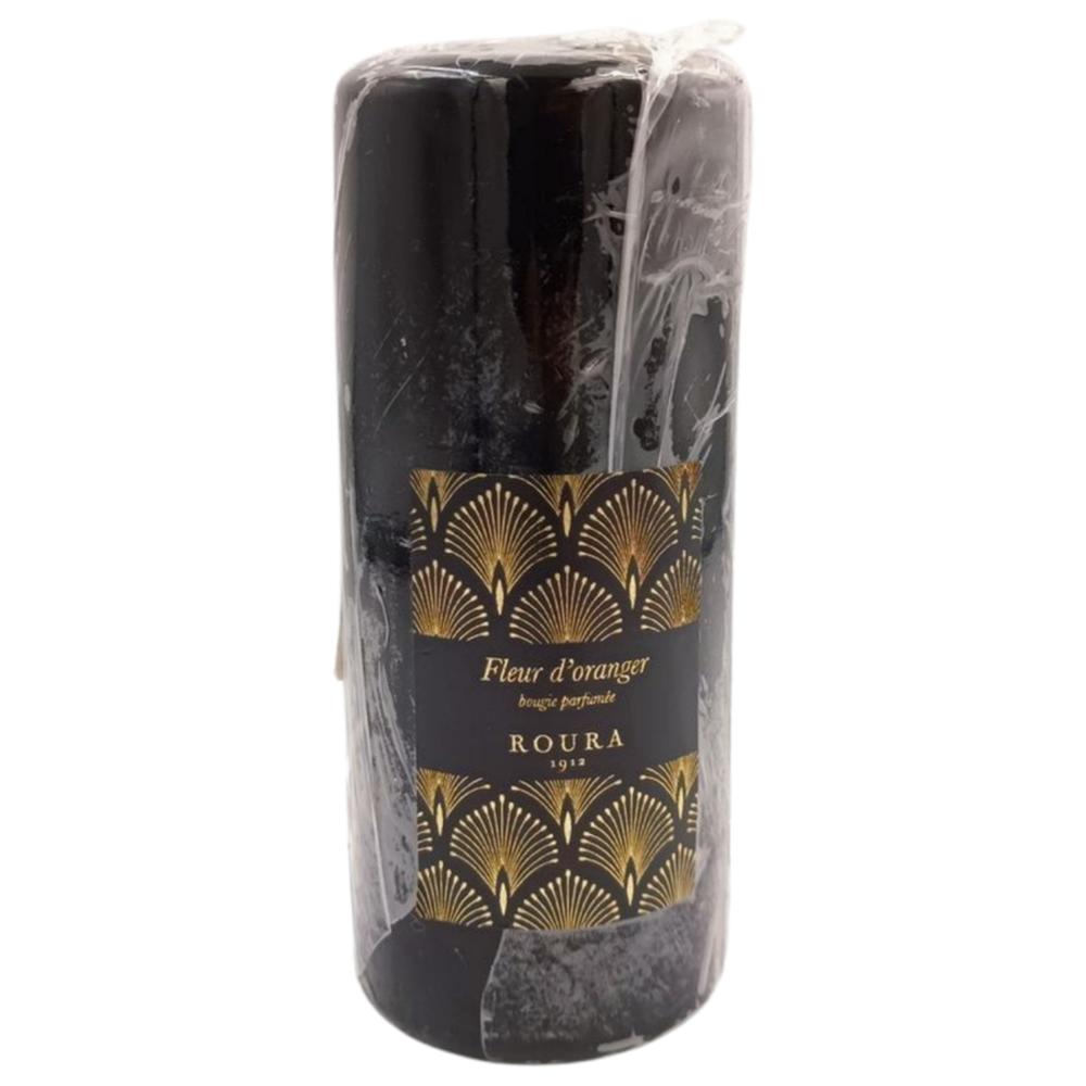 [691916] Bougie Parfumée Cylindrique Noir Fleur d'Oranger.