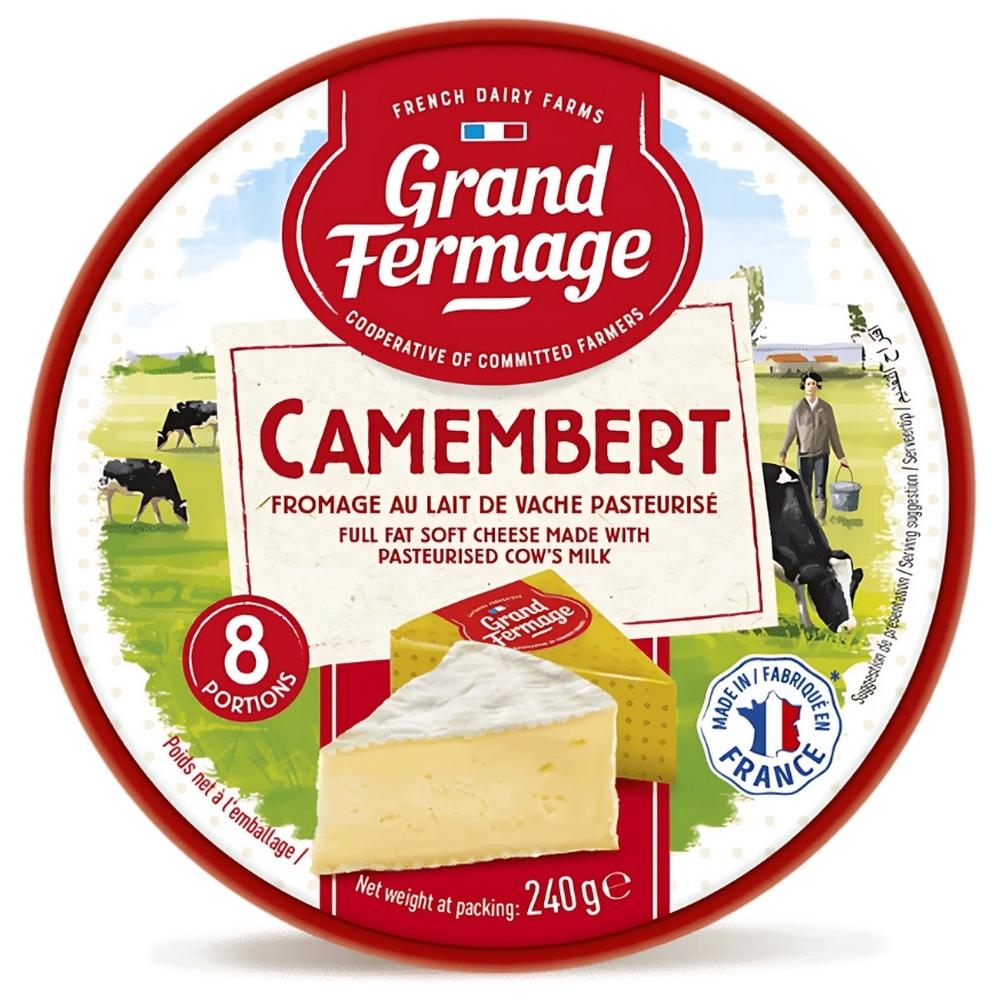 Fromage Camembert Portions Grand Fermage 8 portions 240g