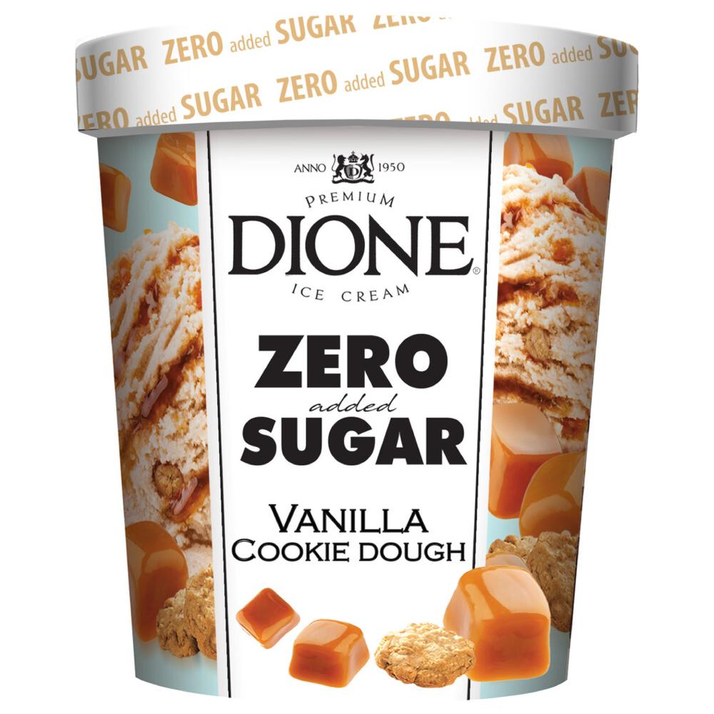 [684226] Pot Glace Vanille Cookie Dough Sans Sucre 500ml.