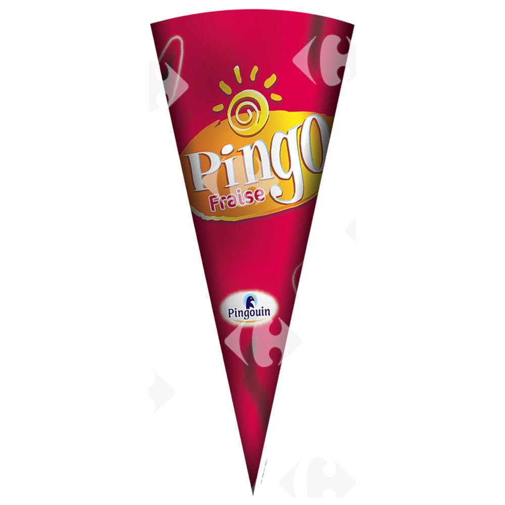 Cornet Glace Fraise Pingo Pingouin 100ml.