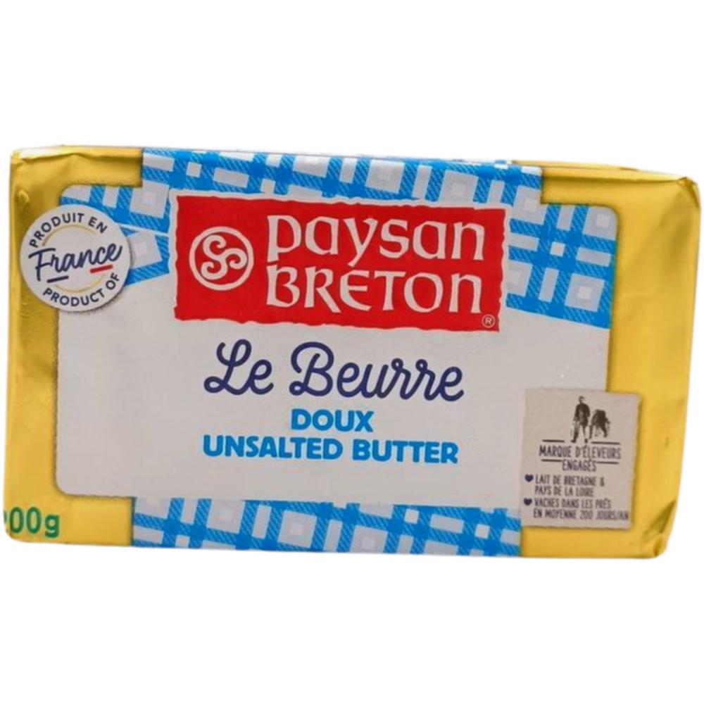 Beurre Doux Plaquette Paysan Breton 200g.