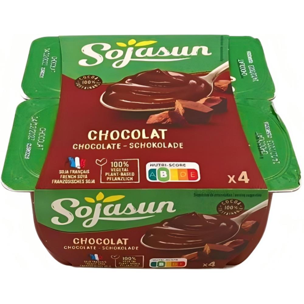 Dessert Végétal au Chocolat Sojasun 2x100g.