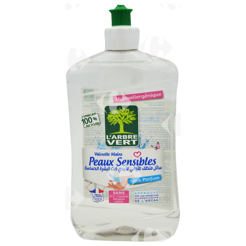 Liquide Vaisselle Peau Sensible Arbre Vert 500ml