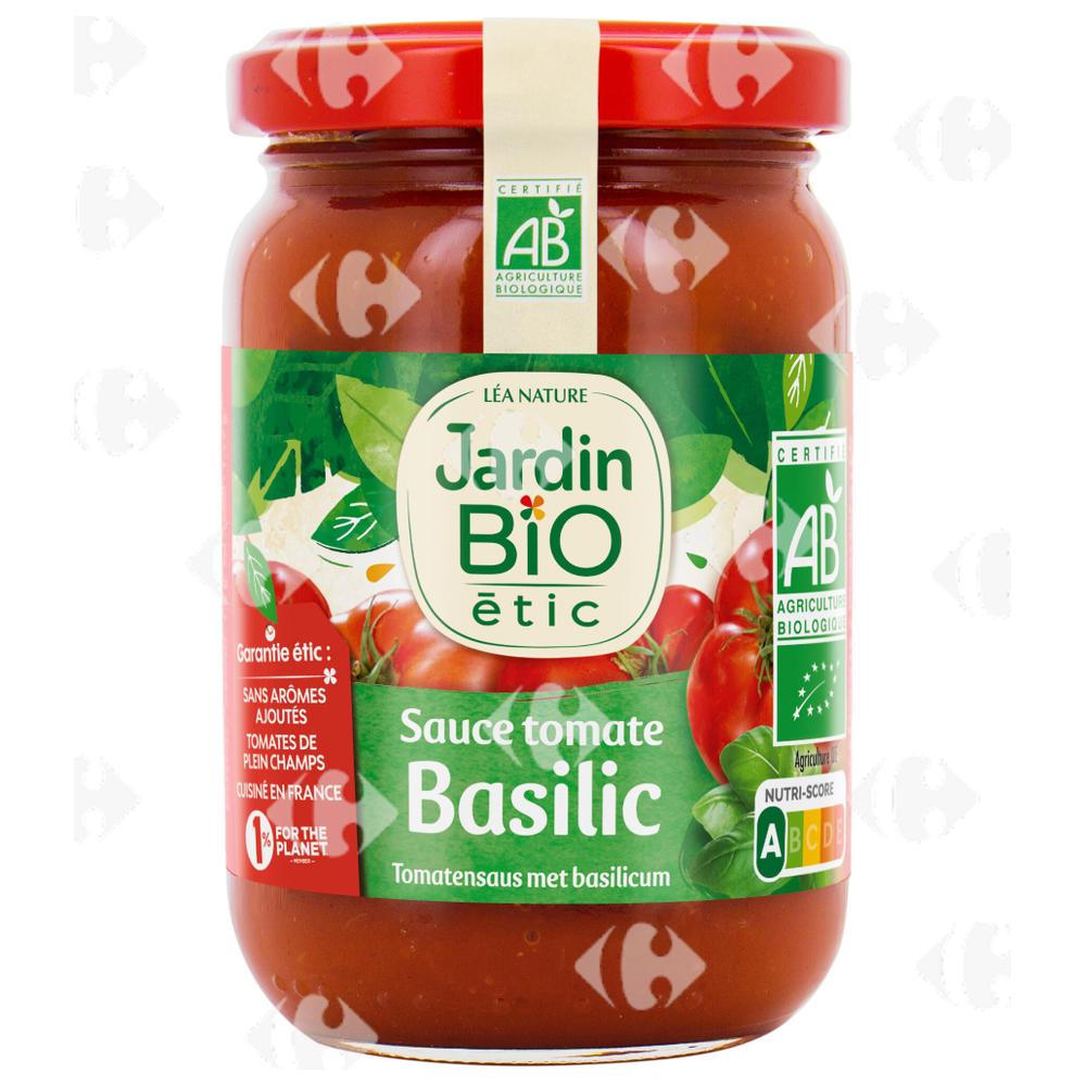 [682947] Sauce Tomate Basilic en Verre Bio Jardin Bio 200g
