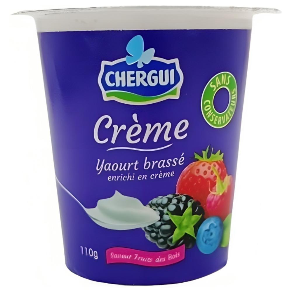 Yaourt Brassé Fruits des Bois Crème de Chergui 110g.