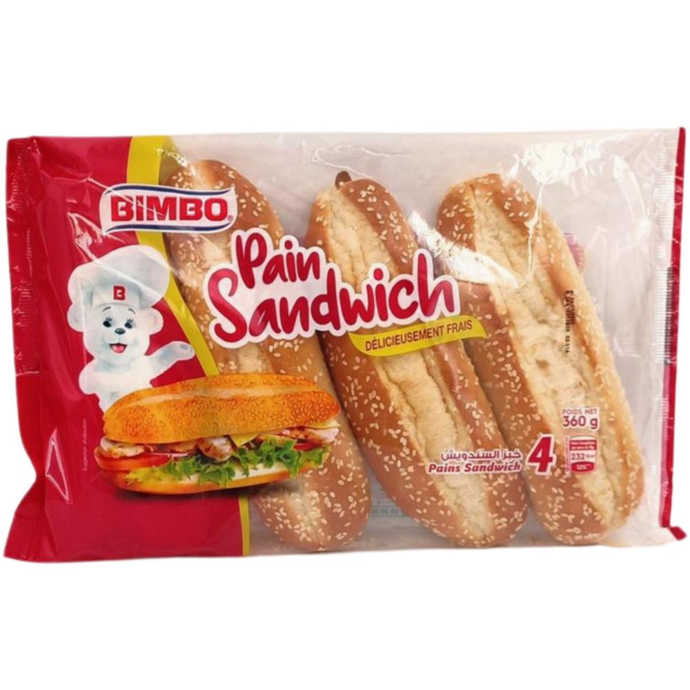 Pain Sandwich Bimbo 360g 4 unités.