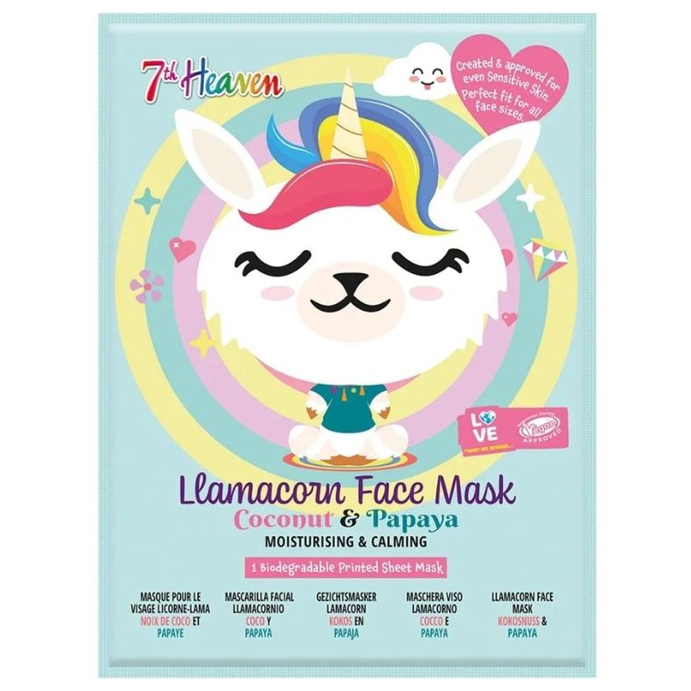 [720285] Masque Tissu Enfant Llamacorn 7th Heaven