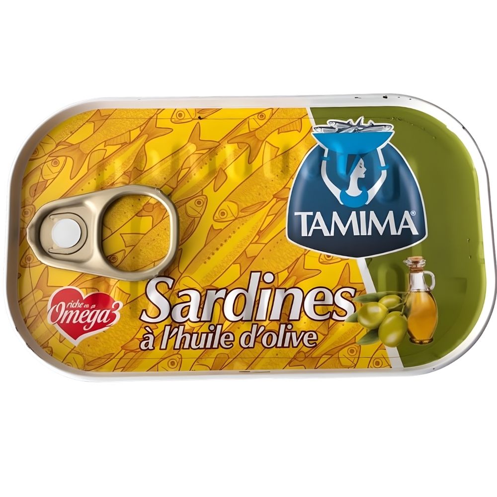 Sardines à l'Huile d'Olive Tamima 125g.
