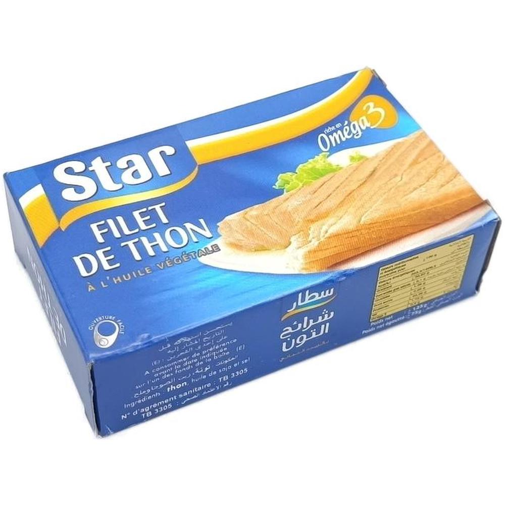 Thon Entier à l'Huile Végétale Star  125g.