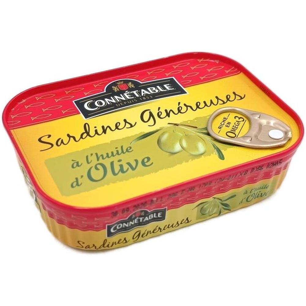 Sardine Généreuse Huile d'Olive Connétable 140g.