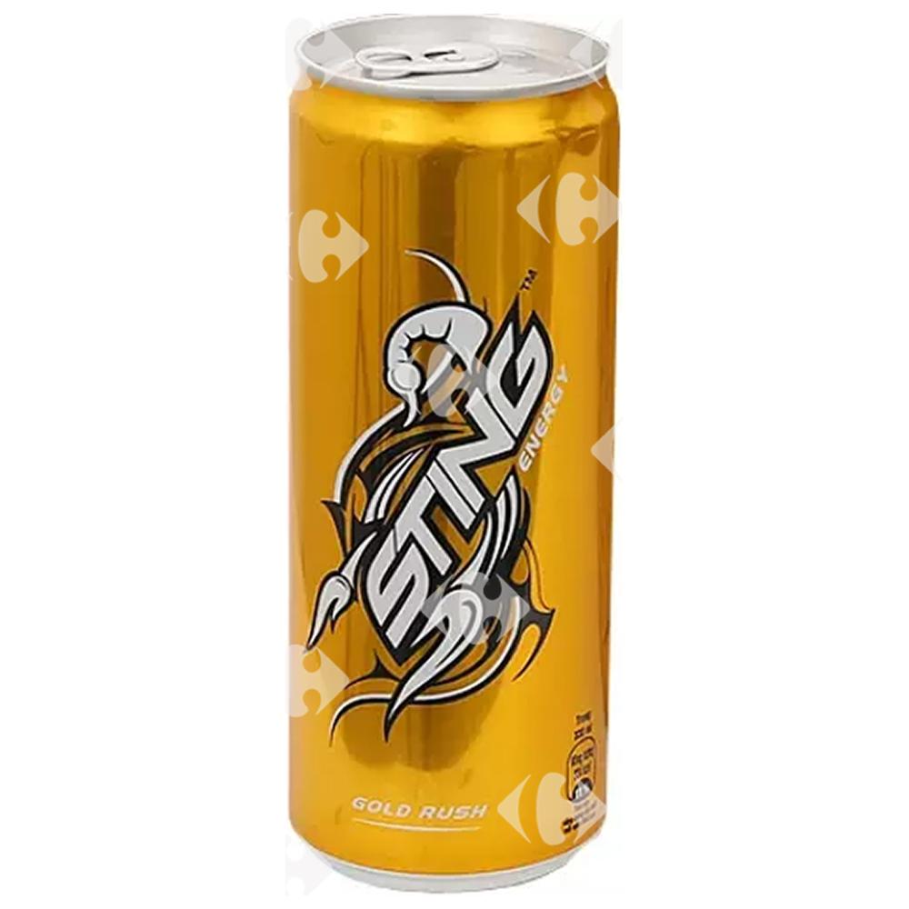 Boisson Énergétique Gold Rush Sting 25cl.