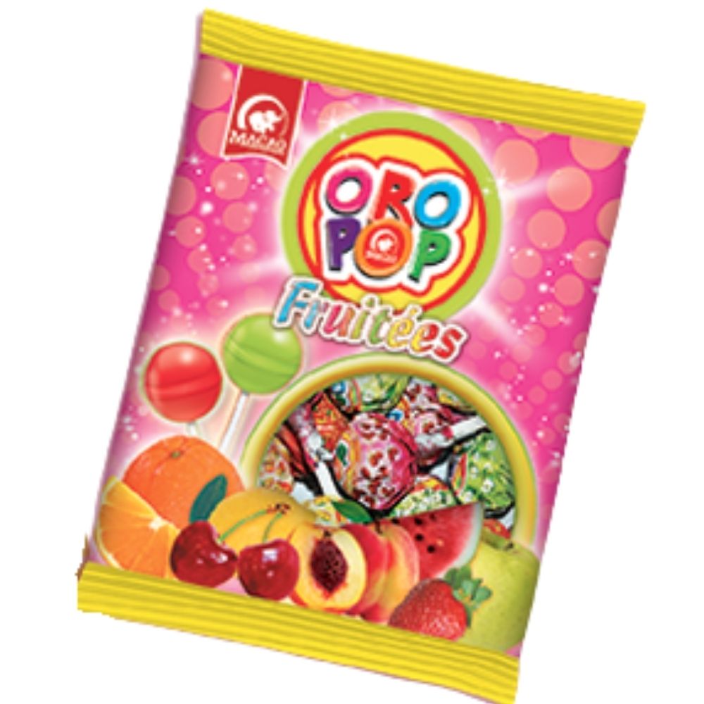 Sucettes Fruité Oro Pop 8 Pièces