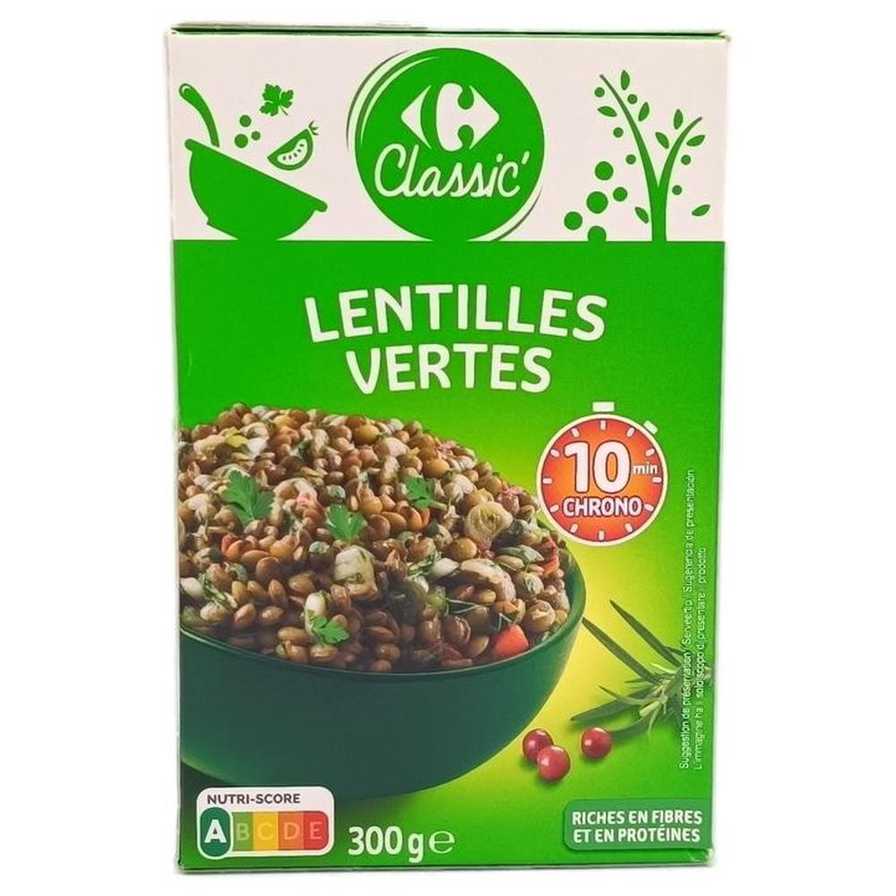 Lentilles Vertes Carrefour 300g.