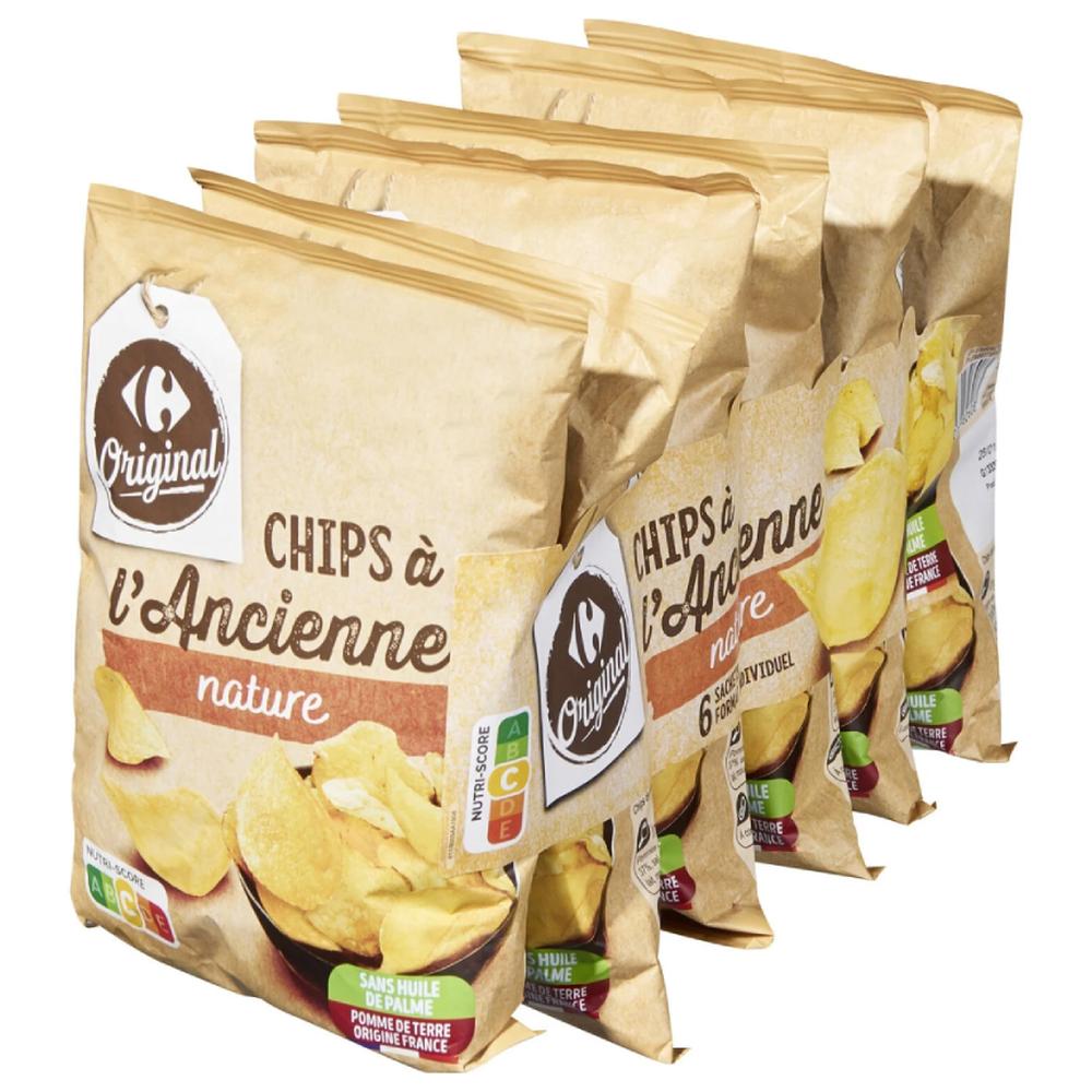 Chips à l'Ancienne Carrefour 6x30g