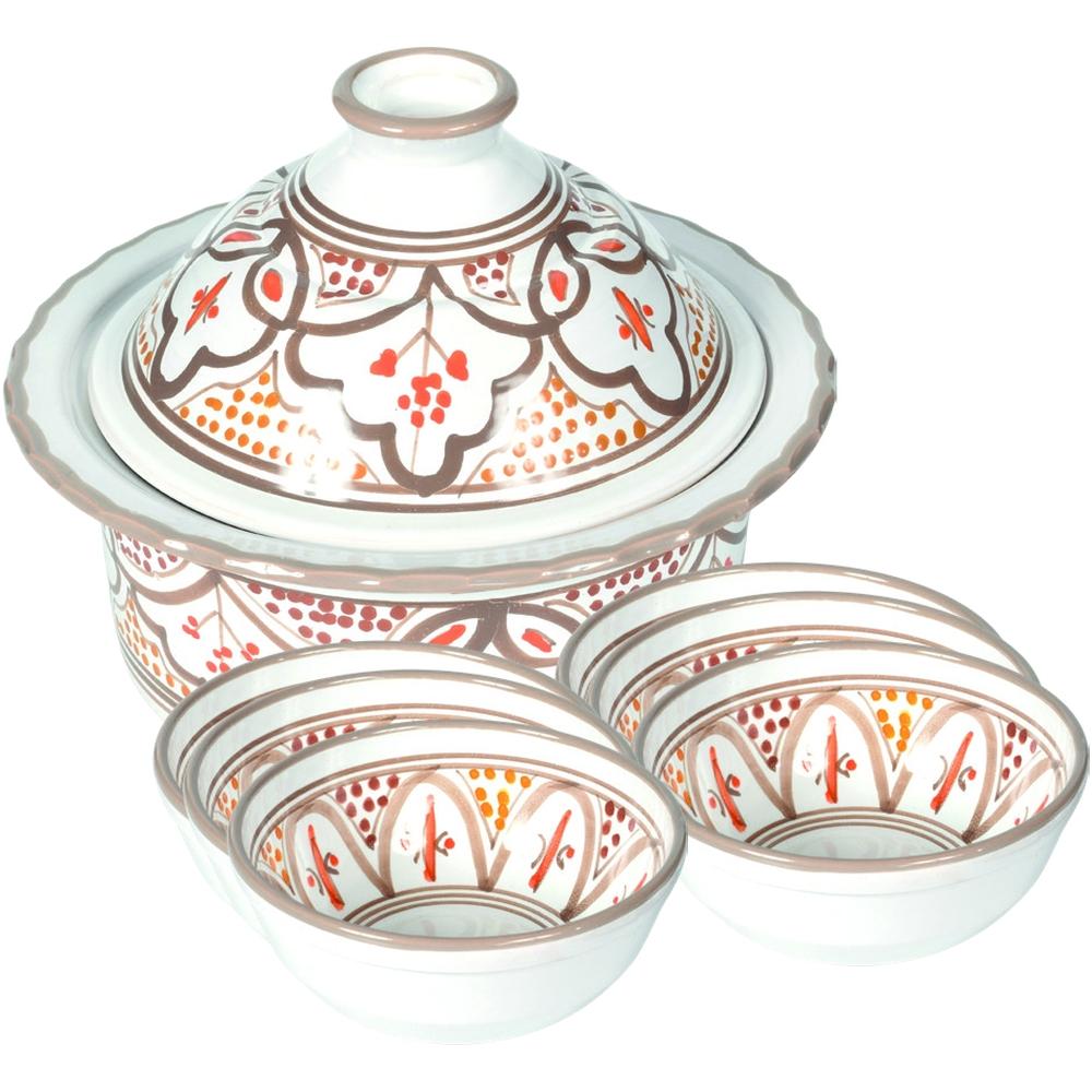 [694709] Service à Soupe en Porcelaine Safi 8 pièces.