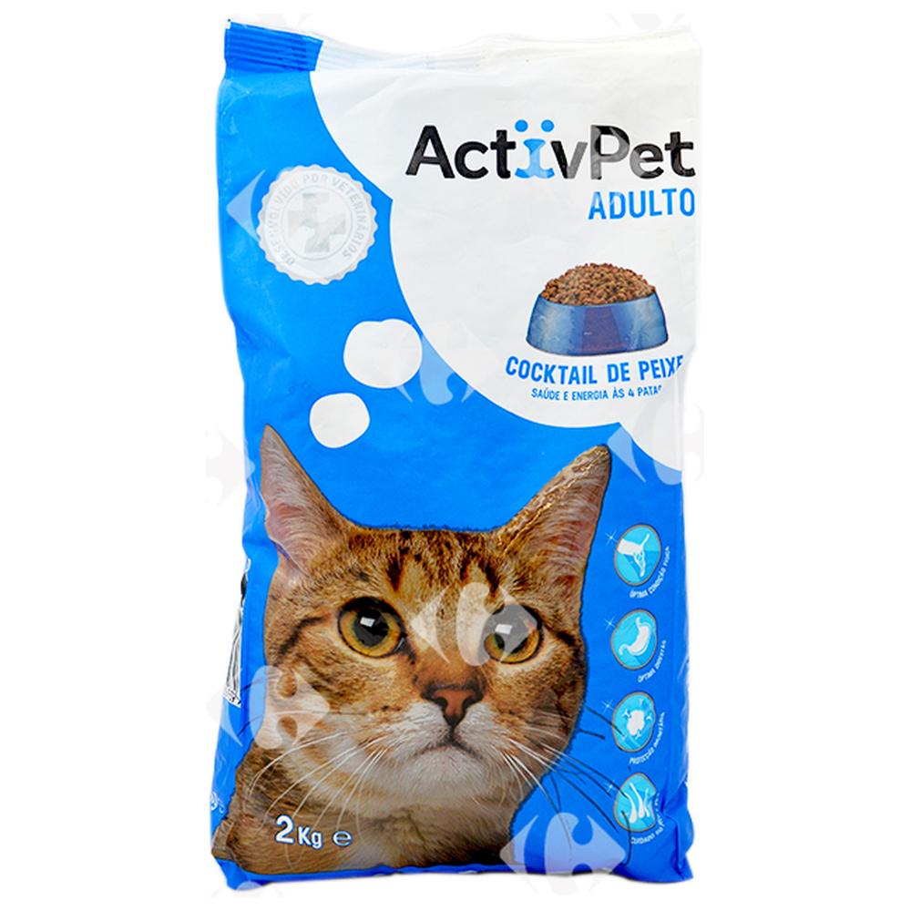 [643955] Croquettes pour Chats Cocktail Poisson Activpet 2kg
