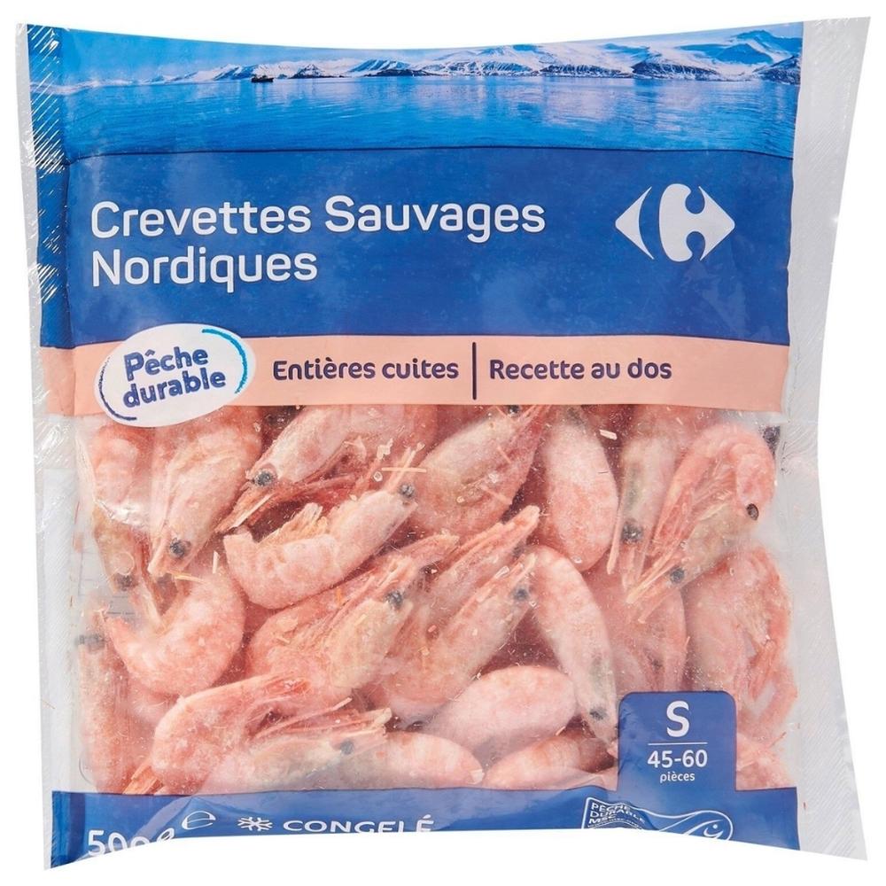 [192982] Crevettes Entières 90/130 Carrefour 500g